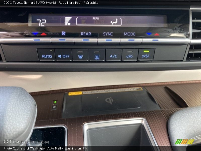 Ruby Flare Pearl / Graphite 2021 Toyota Sienna LE AWD Hybrid