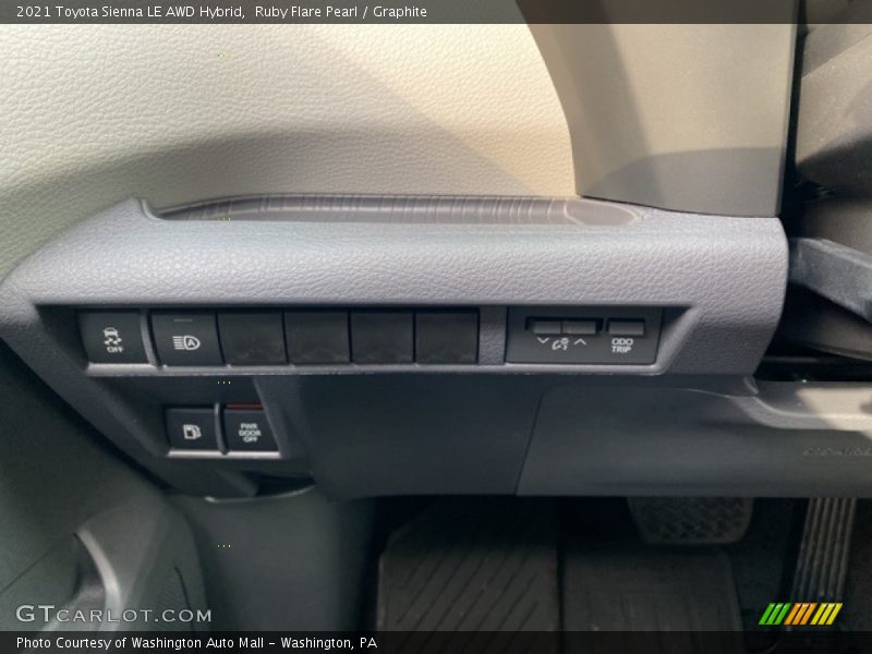 Ruby Flare Pearl / Graphite 2021 Toyota Sienna LE AWD Hybrid