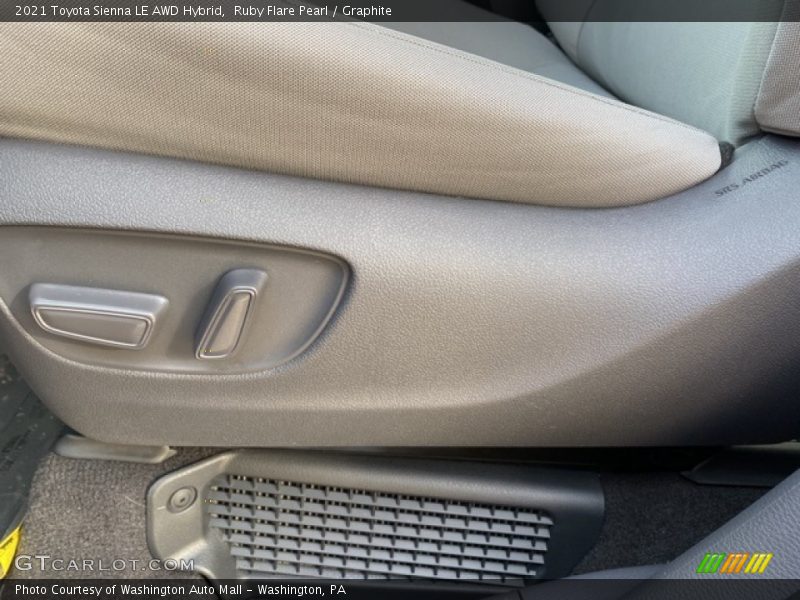 Ruby Flare Pearl / Graphite 2021 Toyota Sienna LE AWD Hybrid