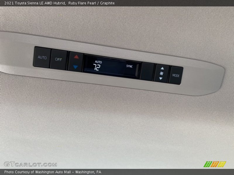 Ruby Flare Pearl / Graphite 2021 Toyota Sienna LE AWD Hybrid