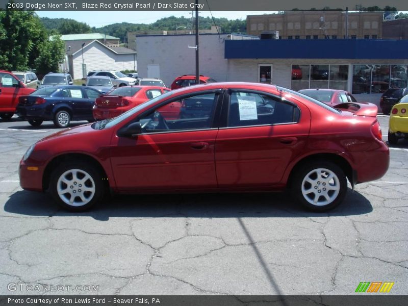 Blaze Red Crystal Pearl / Dark Slate Gray 2003 Dodge Neon SXT