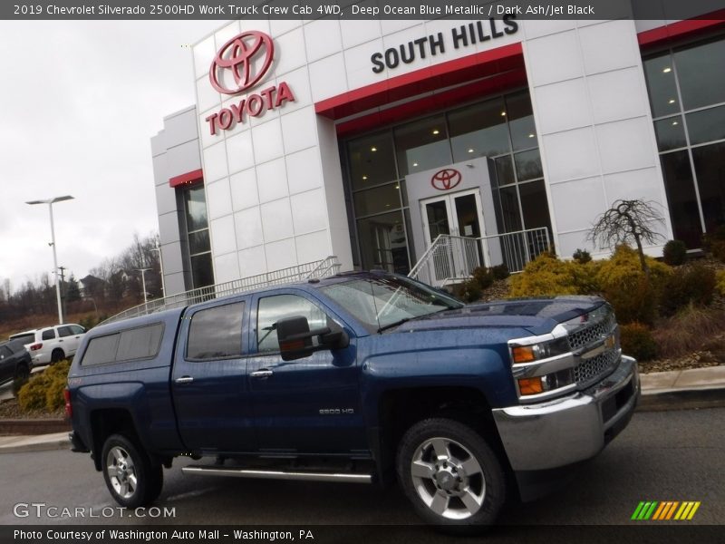 Deep Ocean Blue Metallic / Dark Ash/Jet Black 2019 Chevrolet Silverado 2500HD Work Truck Crew Cab 4WD