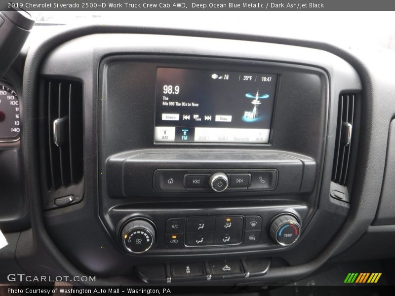 Deep Ocean Blue Metallic / Dark Ash/Jet Black 2019 Chevrolet Silverado 2500HD Work Truck Crew Cab 4WD