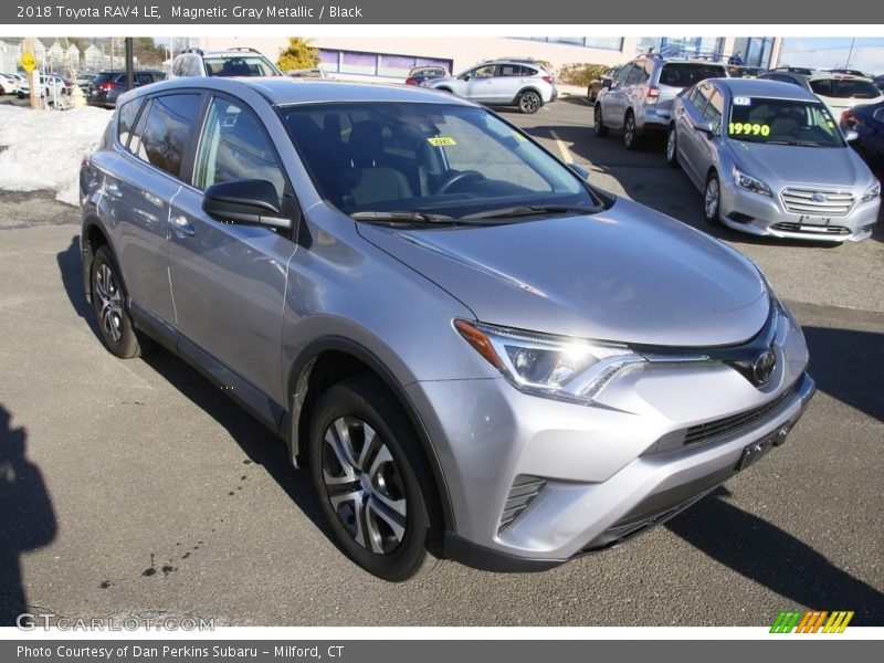 Magnetic Gray Metallic / Black 2018 Toyota RAV4 LE