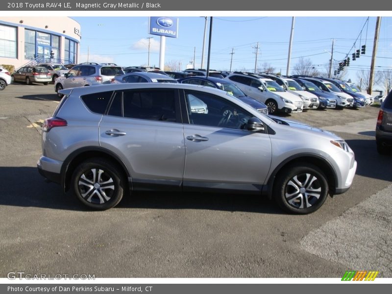 Magnetic Gray Metallic / Black 2018 Toyota RAV4 LE