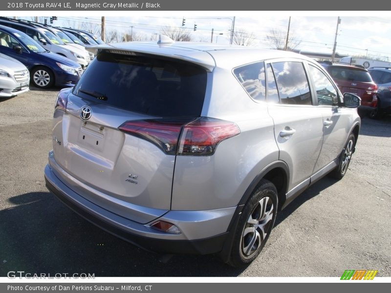 Magnetic Gray Metallic / Black 2018 Toyota RAV4 LE