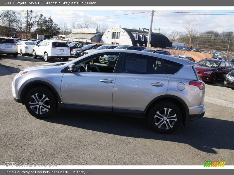 Magnetic Gray Metallic / Black 2018 Toyota RAV4 LE