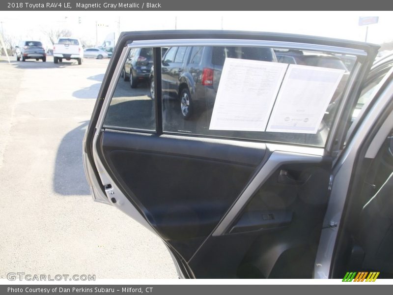 Magnetic Gray Metallic / Black 2018 Toyota RAV4 LE