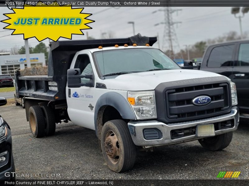 Oxford White / Steel 2011 Ford F450 Super Duty XL Regular Cab Dually Dump Truck