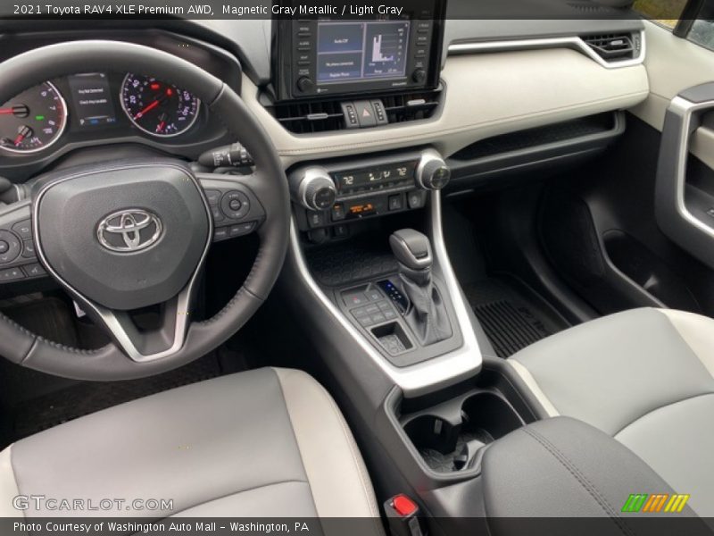 Magnetic Gray Metallic / Light Gray 2021 Toyota RAV4 XLE Premium AWD