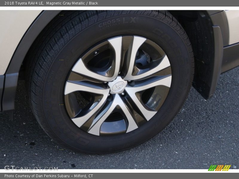 Magnetic Gray Metallic / Black 2018 Toyota RAV4 LE
