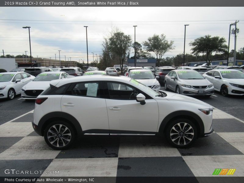 Snowflake White Pearl Mica / Black 2019 Mazda CX-3 Grand Touring AWD