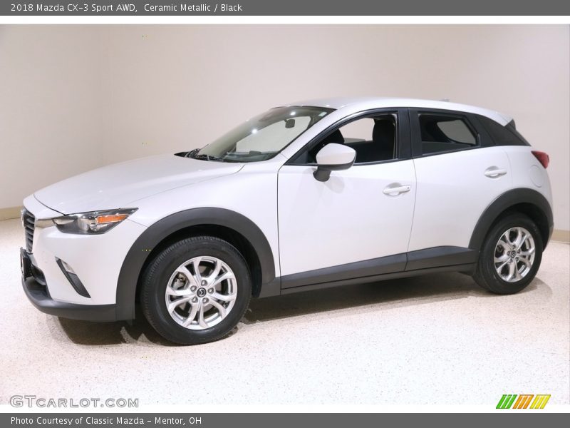 Ceramic Metallic / Black 2018 Mazda CX-3 Sport AWD