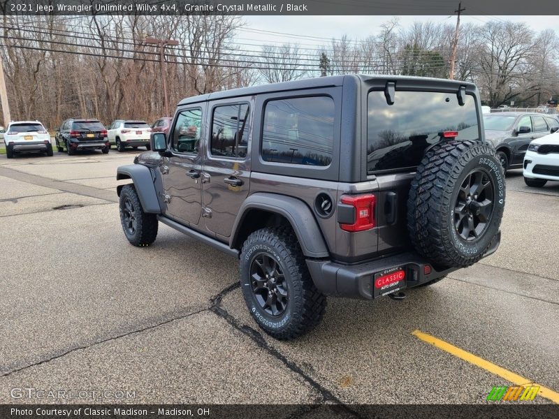 Granite Crystal Metallic / Black 2021 Jeep Wrangler Unlimited Willys 4x4