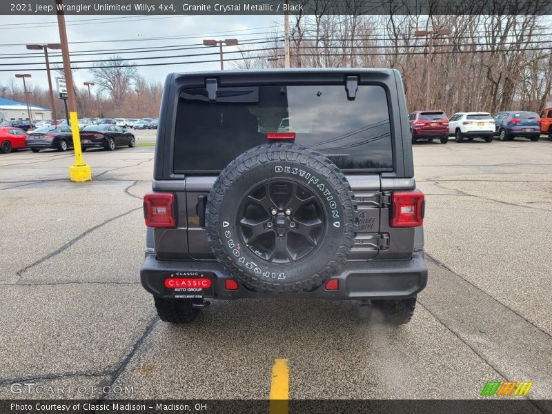 Granite Crystal Metallic / Black 2021 Jeep Wrangler Unlimited Willys 4x4