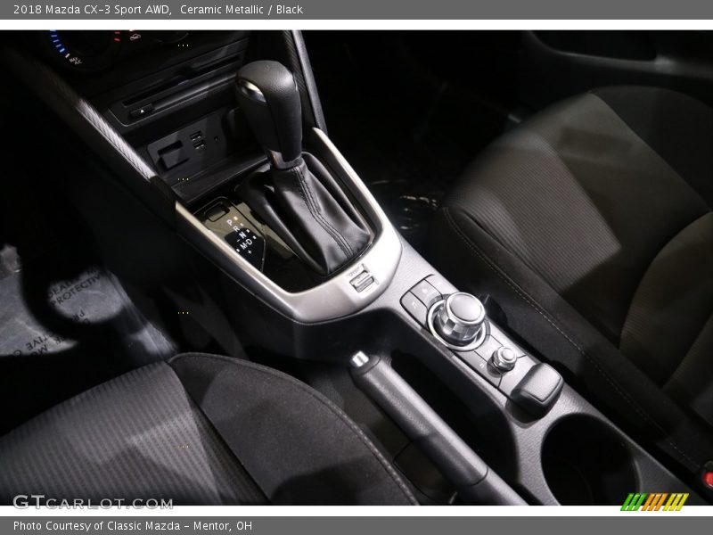 Ceramic Metallic / Black 2018 Mazda CX-3 Sport AWD