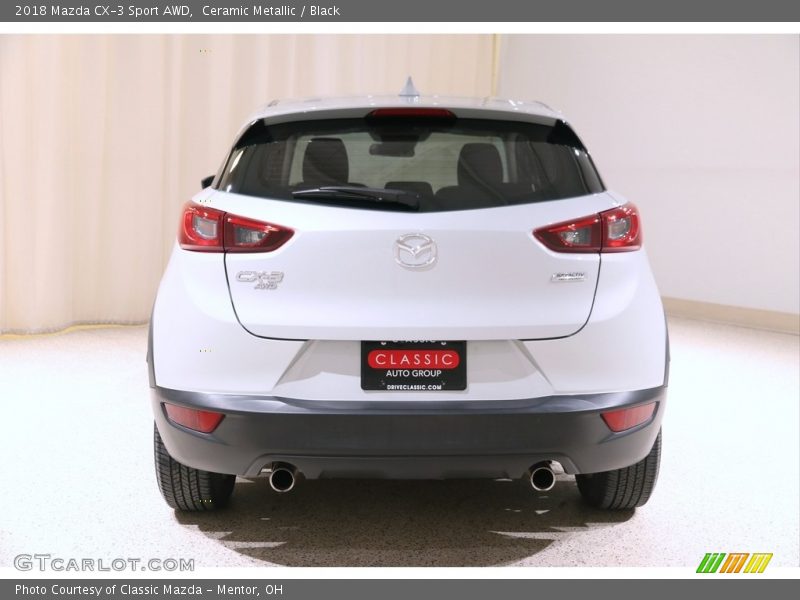 Ceramic Metallic / Black 2018 Mazda CX-3 Sport AWD