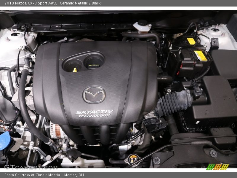 Ceramic Metallic / Black 2018 Mazda CX-3 Sport AWD