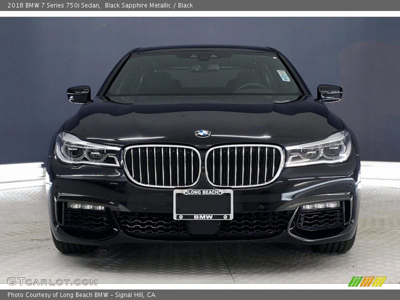 Black Sapphire Metallic / Black 2018 BMW 7 Series 750i Sedan