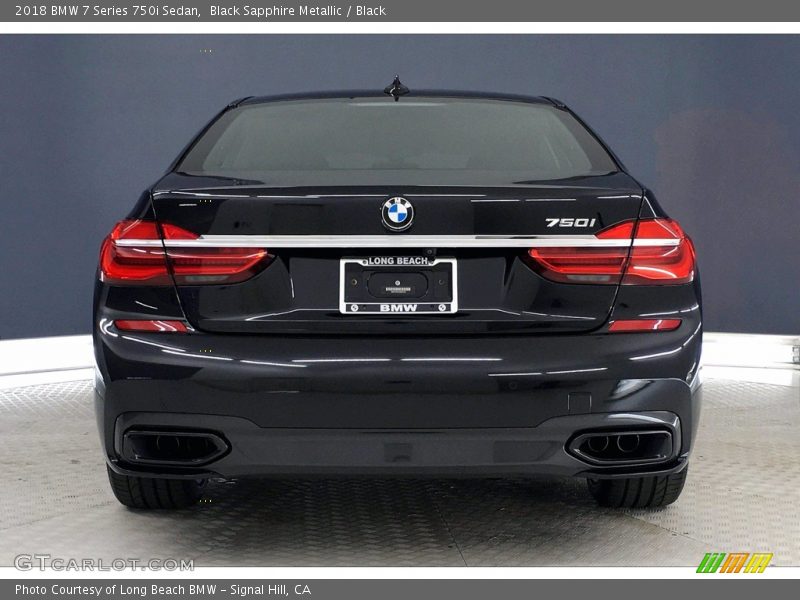 Black Sapphire Metallic / Black 2018 BMW 7 Series 750i Sedan