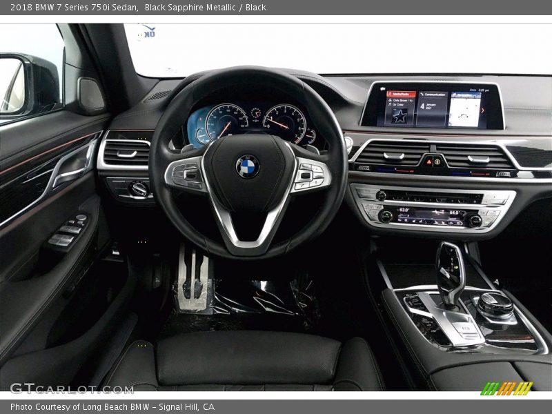 Black Sapphire Metallic / Black 2018 BMW 7 Series 750i Sedan