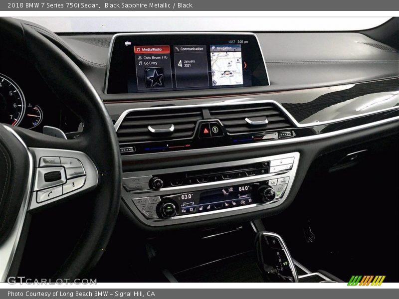 Black Sapphire Metallic / Black 2018 BMW 7 Series 750i Sedan