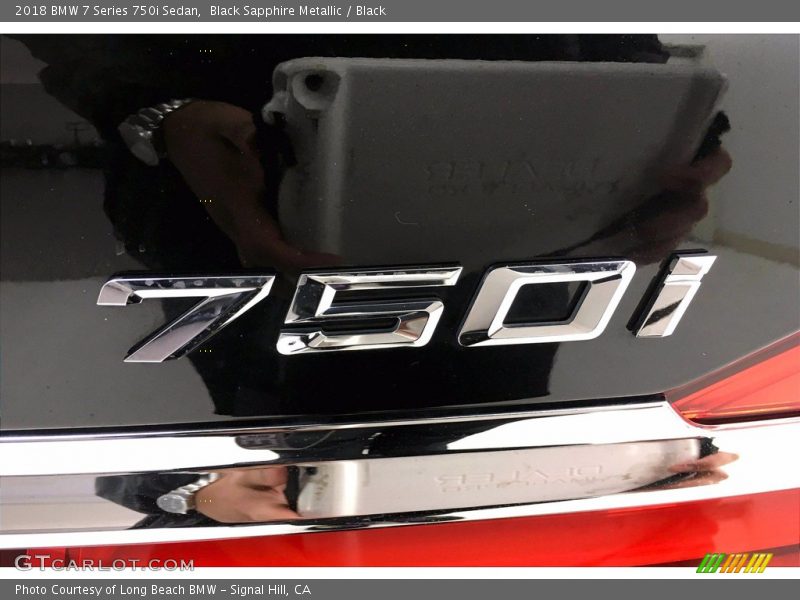 Black Sapphire Metallic / Black 2018 BMW 7 Series 750i Sedan
