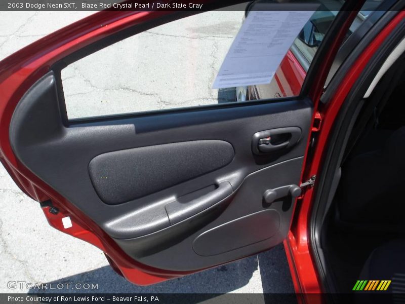Blaze Red Crystal Pearl / Dark Slate Gray 2003 Dodge Neon SXT
