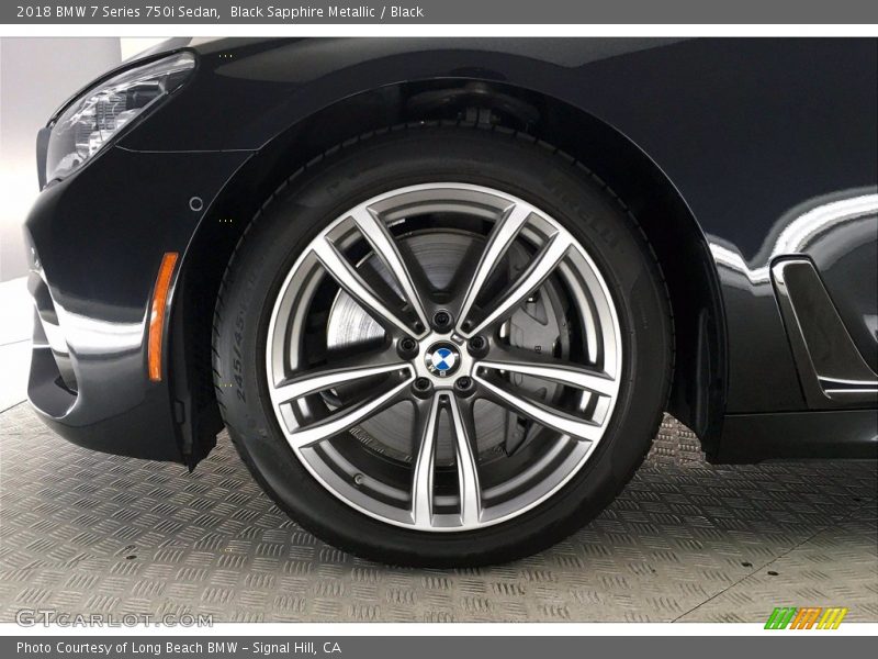 Black Sapphire Metallic / Black 2018 BMW 7 Series 750i Sedan
