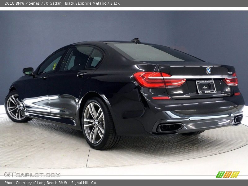 Black Sapphire Metallic / Black 2018 BMW 7 Series 750i Sedan