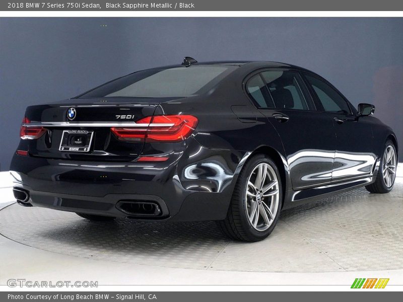 Black Sapphire Metallic / Black 2018 BMW 7 Series 750i Sedan