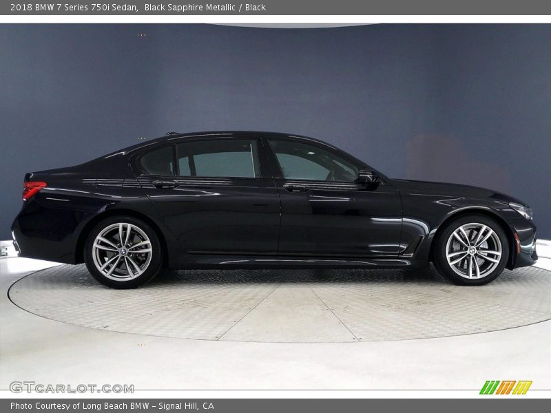 Black Sapphire Metallic / Black 2018 BMW 7 Series 750i Sedan