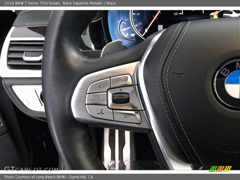 Black Sapphire Metallic / Black 2018 BMW 7 Series 750i Sedan