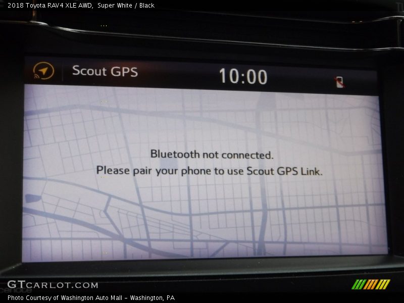 Super White / Black 2018 Toyota RAV4 XLE AWD