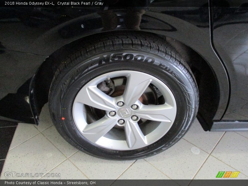 Crystal Black Pearl / Gray 2018 Honda Odyssey EX-L