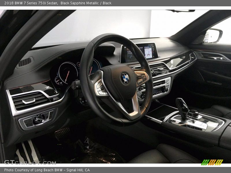 Black Sapphire Metallic / Black 2018 BMW 7 Series 750i Sedan