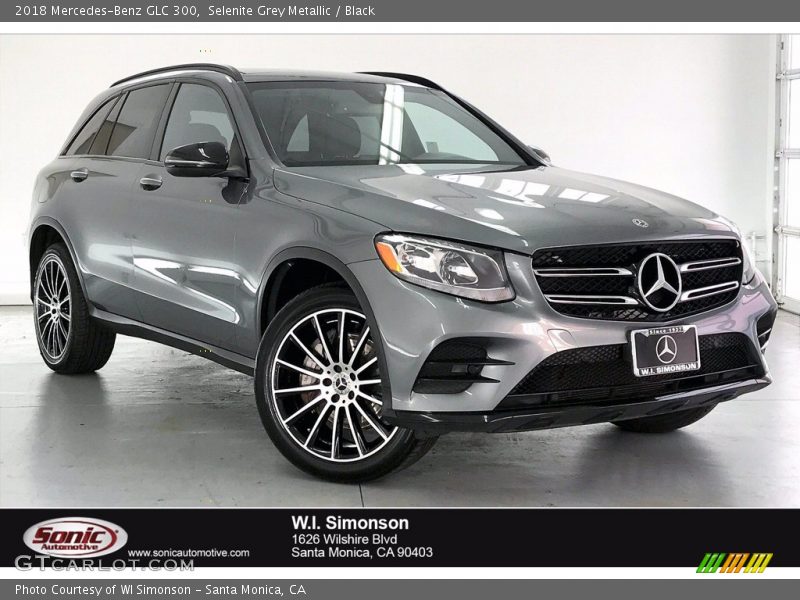 Selenite Grey Metallic / Black 2018 Mercedes-Benz GLC 300