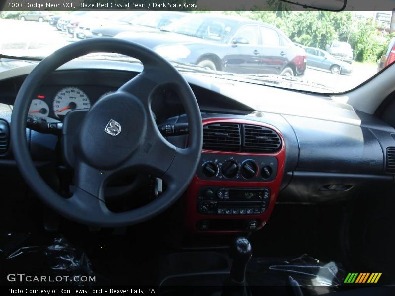 Blaze Red Crystal Pearl / Dark Slate Gray 2003 Dodge Neon SXT