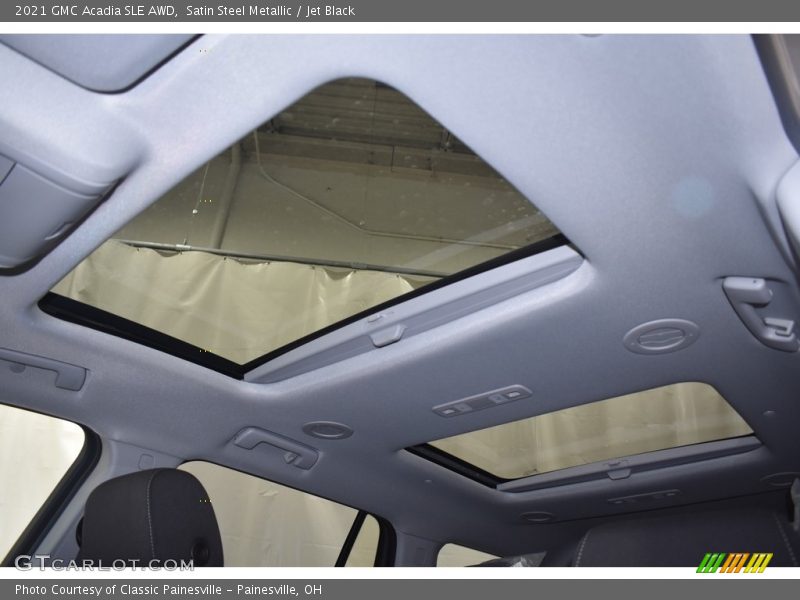 Satin Steel Metallic / Jet Black 2021 GMC Acadia SLE AWD