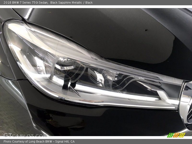 Black Sapphire Metallic / Black 2018 BMW 7 Series 750i Sedan