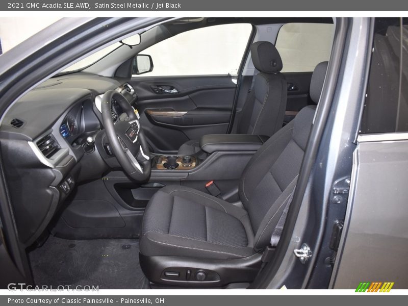 Satin Steel Metallic / Jet Black 2021 GMC Acadia SLE AWD