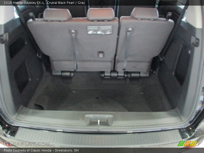 Crystal Black Pearl / Gray 2018 Honda Odyssey EX-L