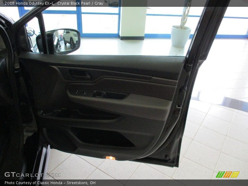 Crystal Black Pearl / Gray 2018 Honda Odyssey EX-L