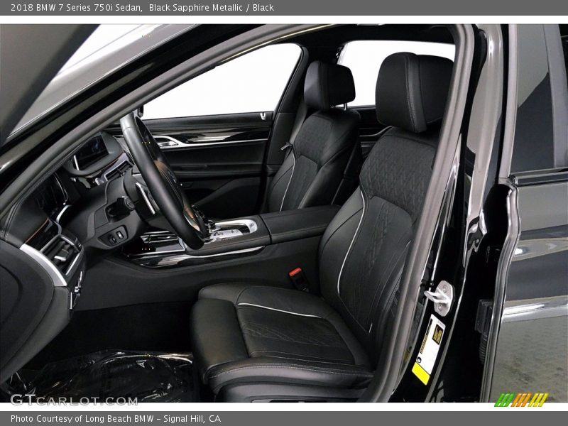 Black Sapphire Metallic / Black 2018 BMW 7 Series 750i Sedan