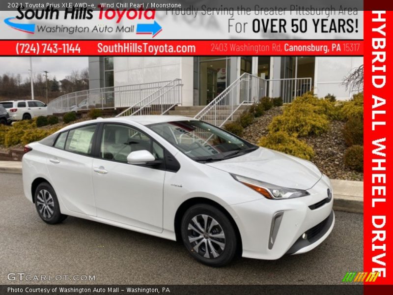 Wind Chill Pearl / Moonstone 2021 Toyota Prius XLE AWD-e