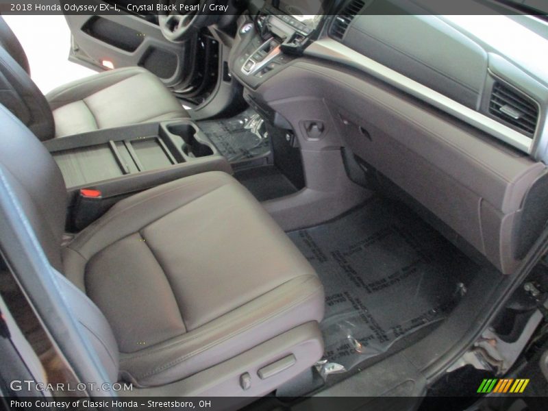 Crystal Black Pearl / Gray 2018 Honda Odyssey EX-L