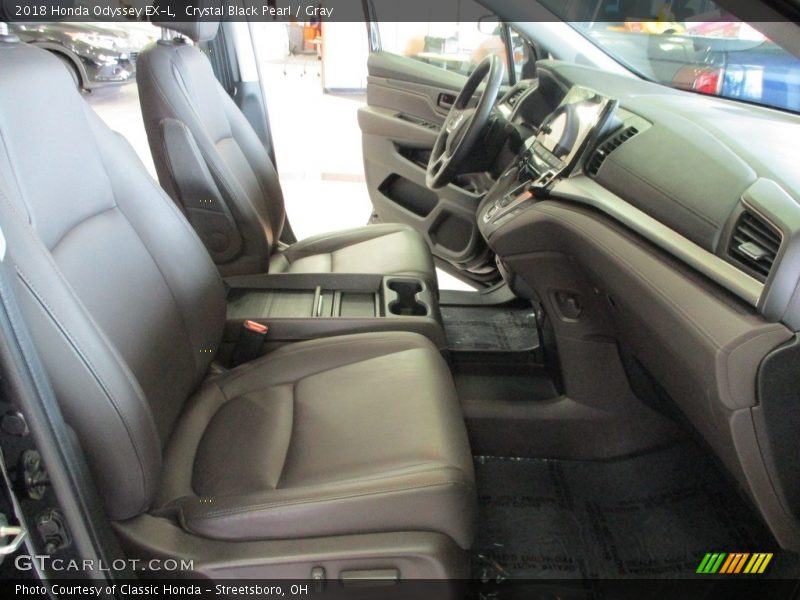 Crystal Black Pearl / Gray 2018 Honda Odyssey EX-L