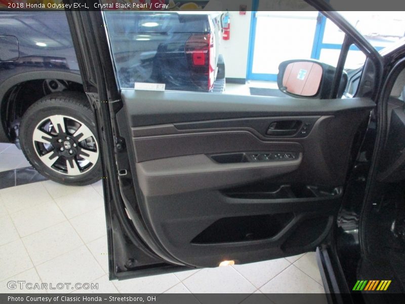 Crystal Black Pearl / Gray 2018 Honda Odyssey EX-L