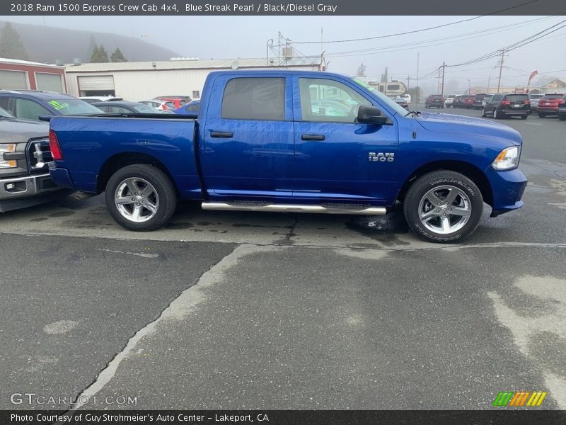 Blue Streak Pearl / Black/Diesel Gray 2018 Ram 1500 Express Crew Cab 4x4