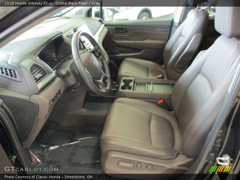 Crystal Black Pearl / Gray 2018 Honda Odyssey EX-L